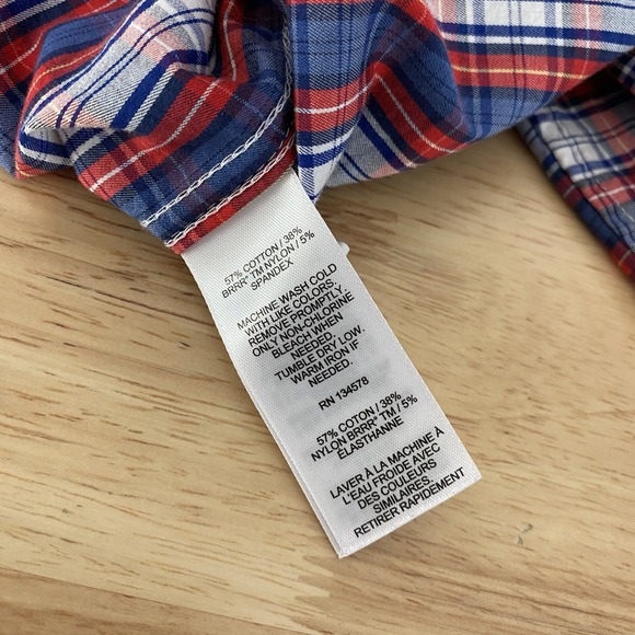 Vineyard Vines Shirt Men's Size Medium On The Go Performance Brr Button Up Plaid - Picture 10 of 12